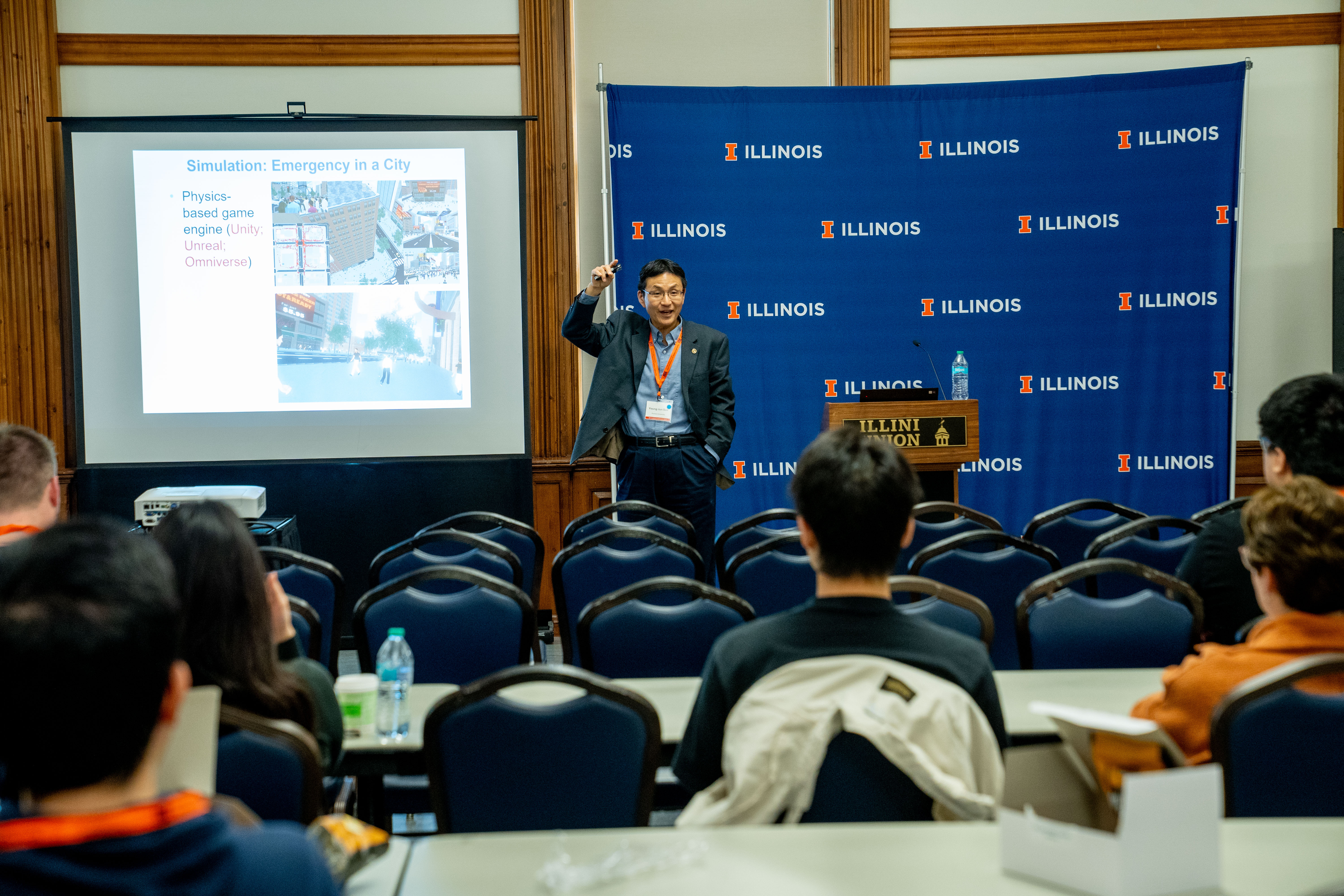 Professor Young-Jun Son giving his presentation on &amp;amp;amp;amp;amp;quot;
