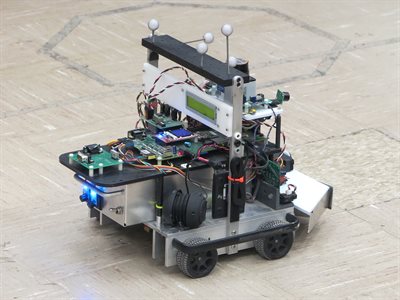Student-designed robot.
