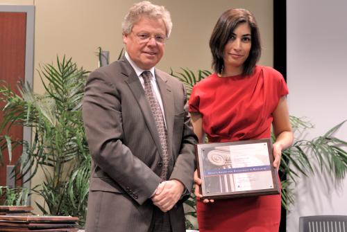 Five awards are given to assistant professors who have been judged by their colleagues to have conducted the best research during the last academic year.