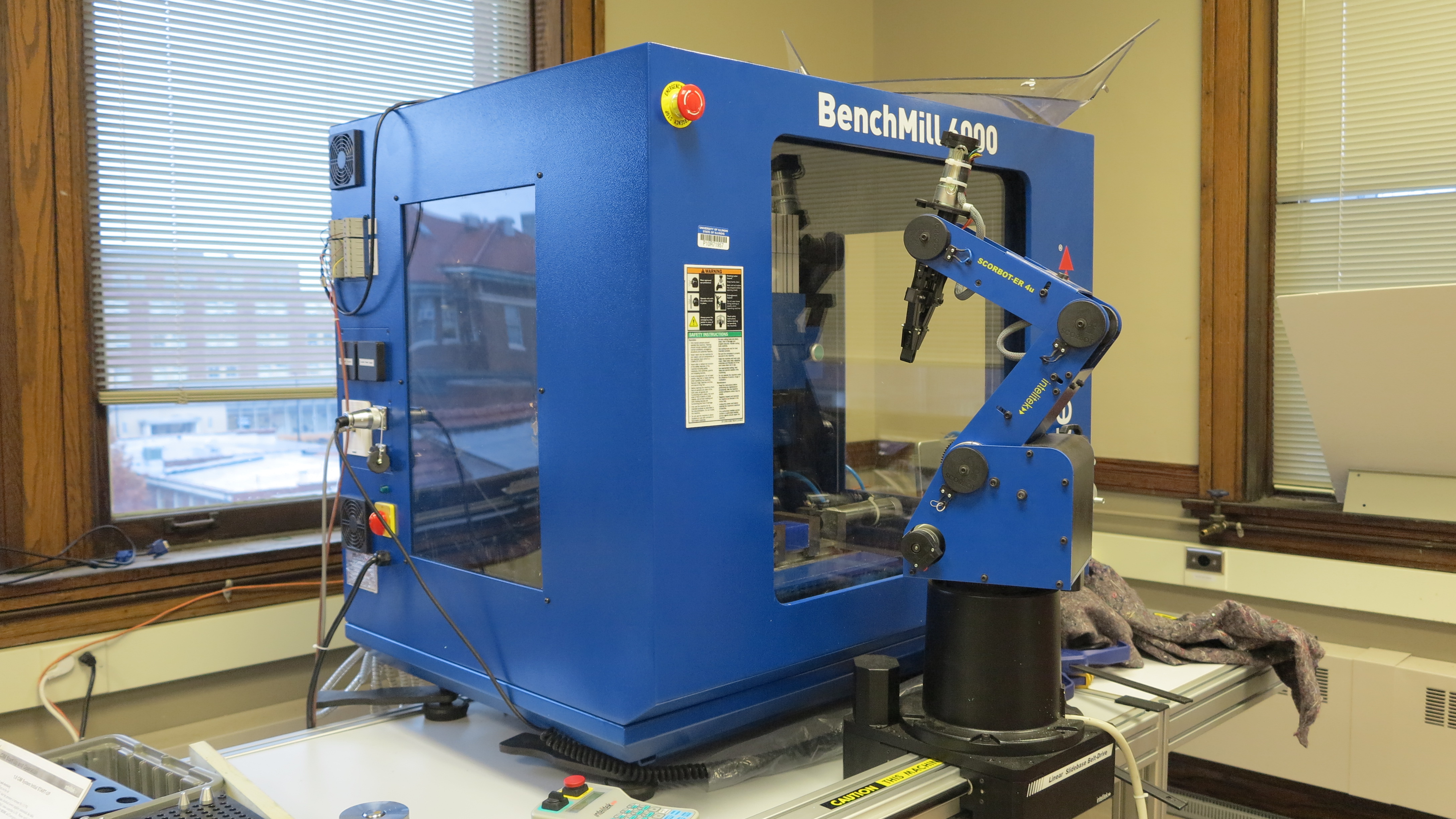 A BenchMill 6000, a CNC machining center, in the Flexible Manufacturing Lab.