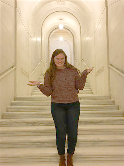 One of Annie's passions is traveling. Recently, she visited the Supreme Court of the United States. 