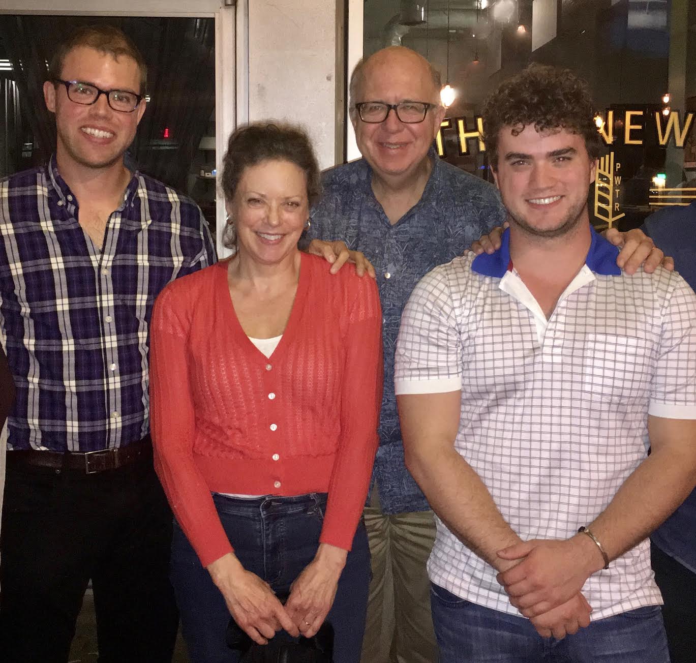 Dick and Janet with their two sons, Nate and Luke