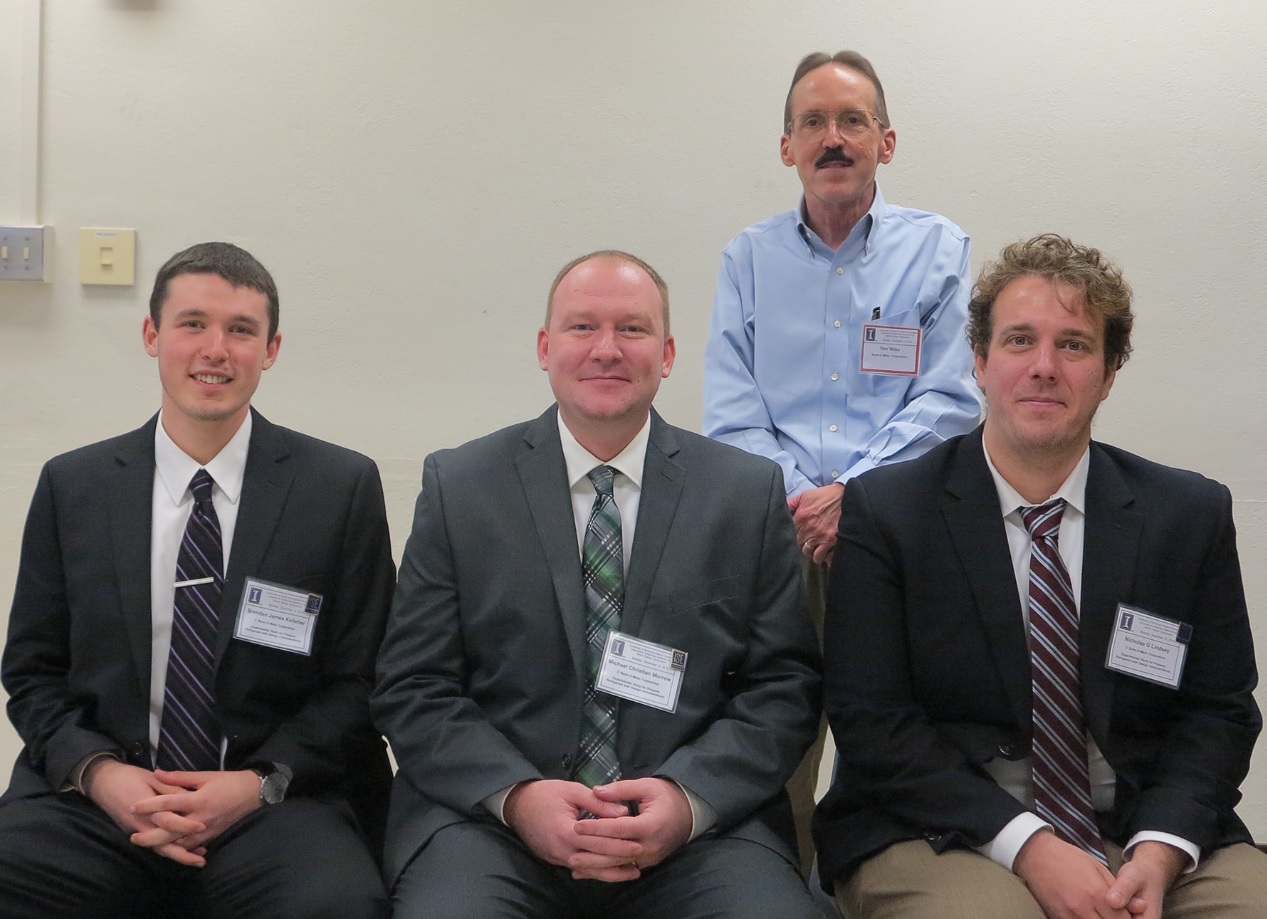 From left to right: James Kellher, Michael Morrow, Scott Burns, and Nicholas Lindsey