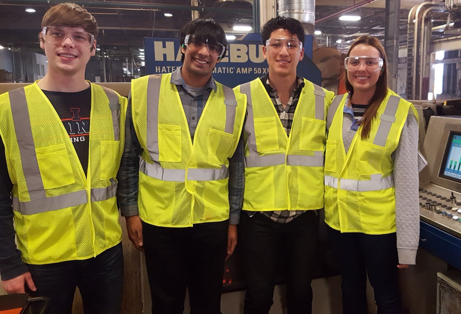 From left to right: Sawyer Hoffman, Nachiketa Pai, Erik Salinas, and Lynsey Howse