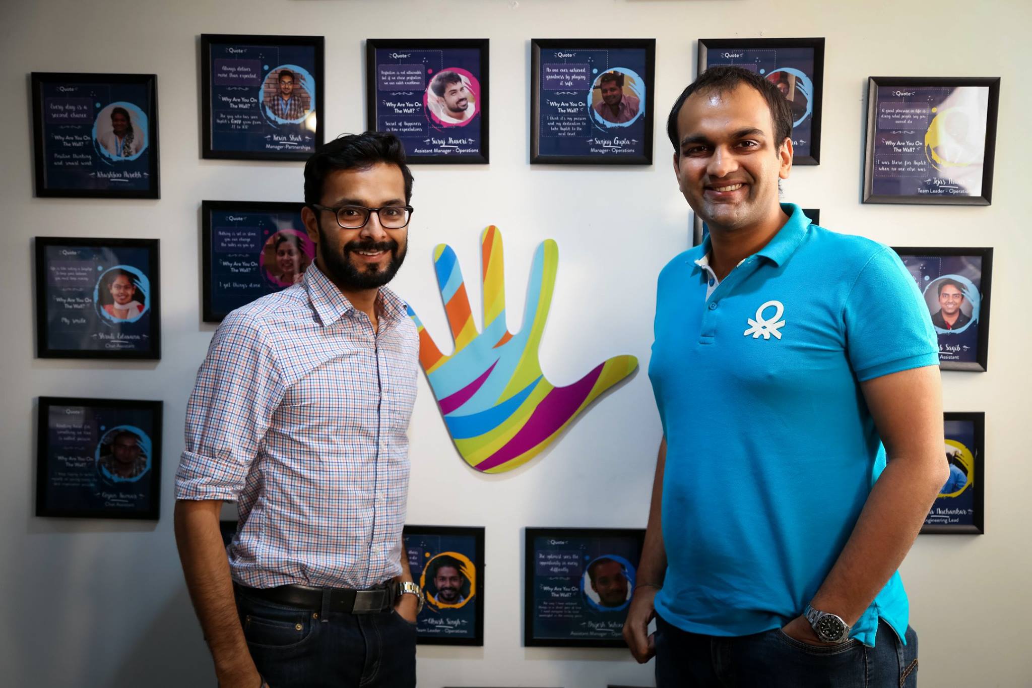 Co-founders of Haptik &amp;mdash; and former roommates at Illinois &amp;mdash; Swapan Rajdev (left) and Aakrit Vaish (right).