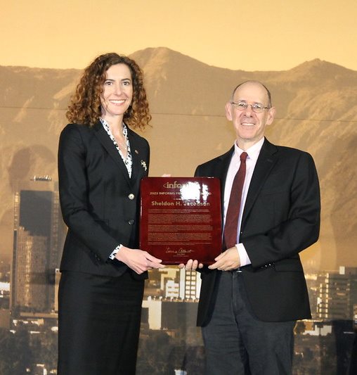 &amp;amp;lt;em&amp;amp;gt;Sheldon Jacobson (right) receiving the INFORMS President's Award from President Laura Albert (left) [Photo Credit: INFORMS]&amp;amp;lt;/em&amp;amp;gt;